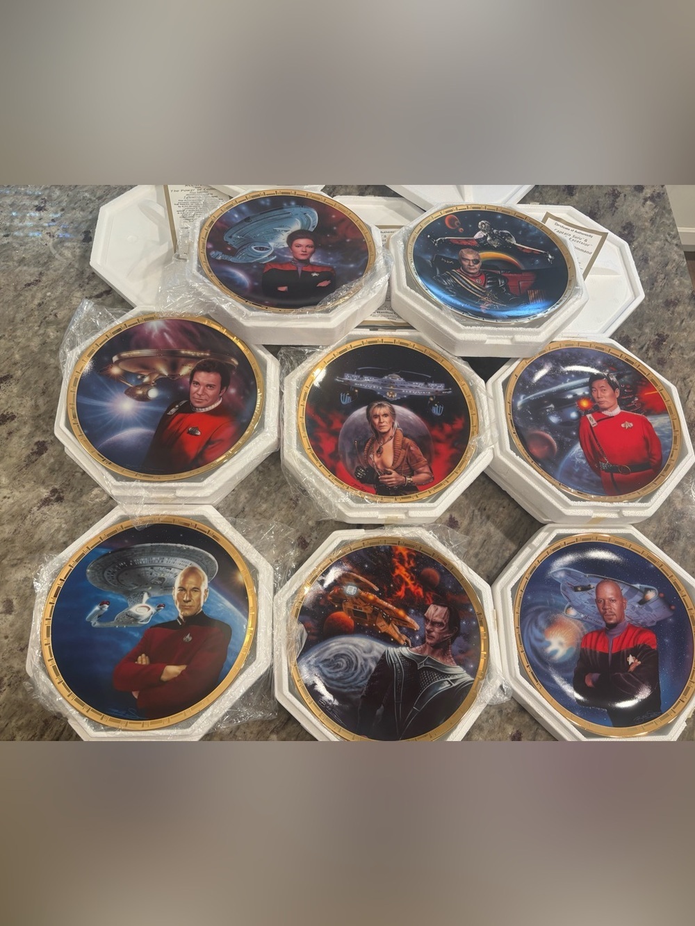 Star Trek Collector Decorative Plates - The Power of Command